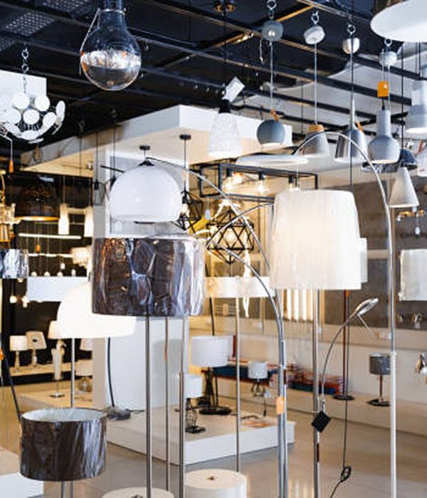 istockphoto-1003990772-612×612 Picture of different fashionable beautiful stylish lamp with lights in the designer furniture store